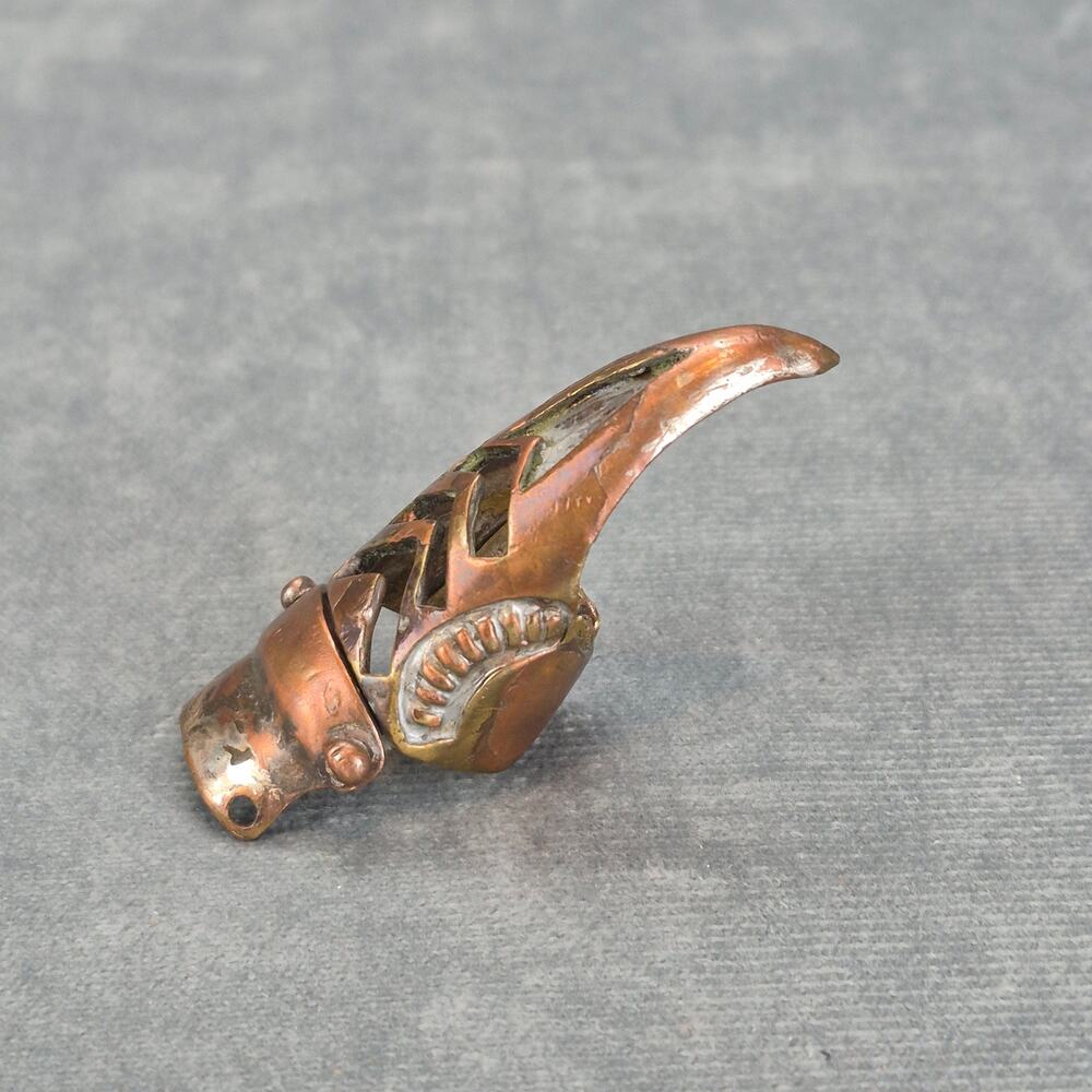 Medieval Steampunk Copper Talon Claw Ring Size 7 Adjustable - Picture 4 of 6